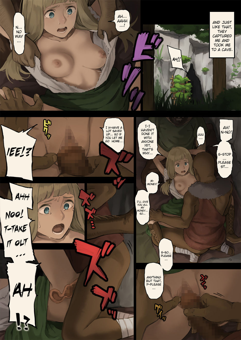 Hentai Manga Comic-I Ran into Bandits in the Forest and Was Captured-Read-7